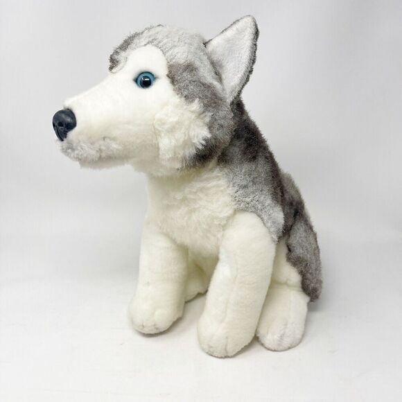 Circo Husky Dog Plush Stuffed Animal Kids Toy 12” Blue Brown‎ Split Eye Target - Picture 1 of 9